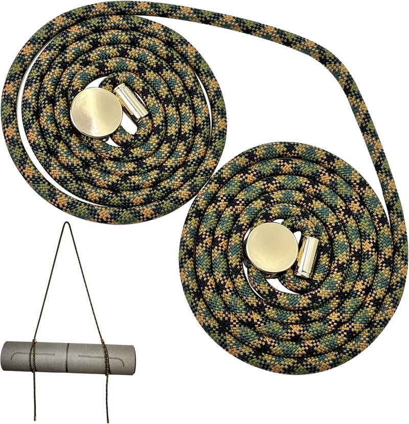 DAOSUN Yoga Mat Strap - 8MM Adjustable Paracord Carrier for Carrying Yoga Mats, Camping Pads & Blankets (Strap Only) - Image 1